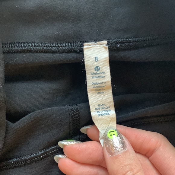 Lululemon Wunder Under Crop Soul Cycle Sz 8 - Picture 3 of 4